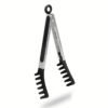 Heat-resistant multi-purpose kitchen tongs for cooking, grilling, and serving.