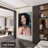 Canvas poster and framed wall art in a contemporary style.
