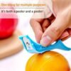 3-piece portable fruit peeler set made of stainless steel for peeling fruits and vegetables.