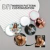 Custom photo personalized compact mirror with custom image.