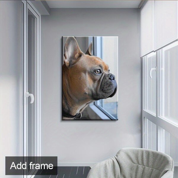 Canvas poster and framed wall art in a contemporary style.