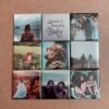 10-pack custom photo magnets, 5.08x5.08cm, with personalized pictures.