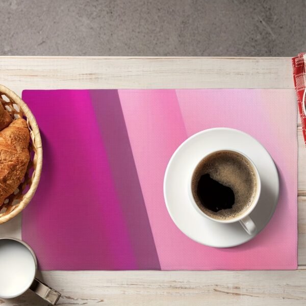 Custom photo and text placemats, personalized for Halloween or Christmas, made of washable polyester.