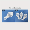 Egg white separator for separating yolk and egg whites easily.