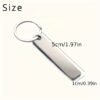 Custom Engraved Stainless Steel Keychain – Personalized Name & Number