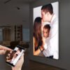 Canvas poster and framed wall art in a contemporary style.