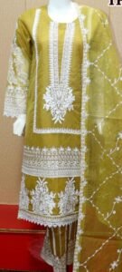 Luxury thread work fabric