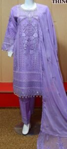 Luxury thread work fabric