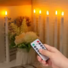 2025 Electronic Candle With Battery Timer Remote Control Flameless LED Candles Tears Light Wedding Dinner Home Decoration 27cm