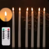 2025 Electronic Candle With Battery Timer Remote Control Flameless LED Candles Tears Light Wedding Dinner Home Decoration 27cm